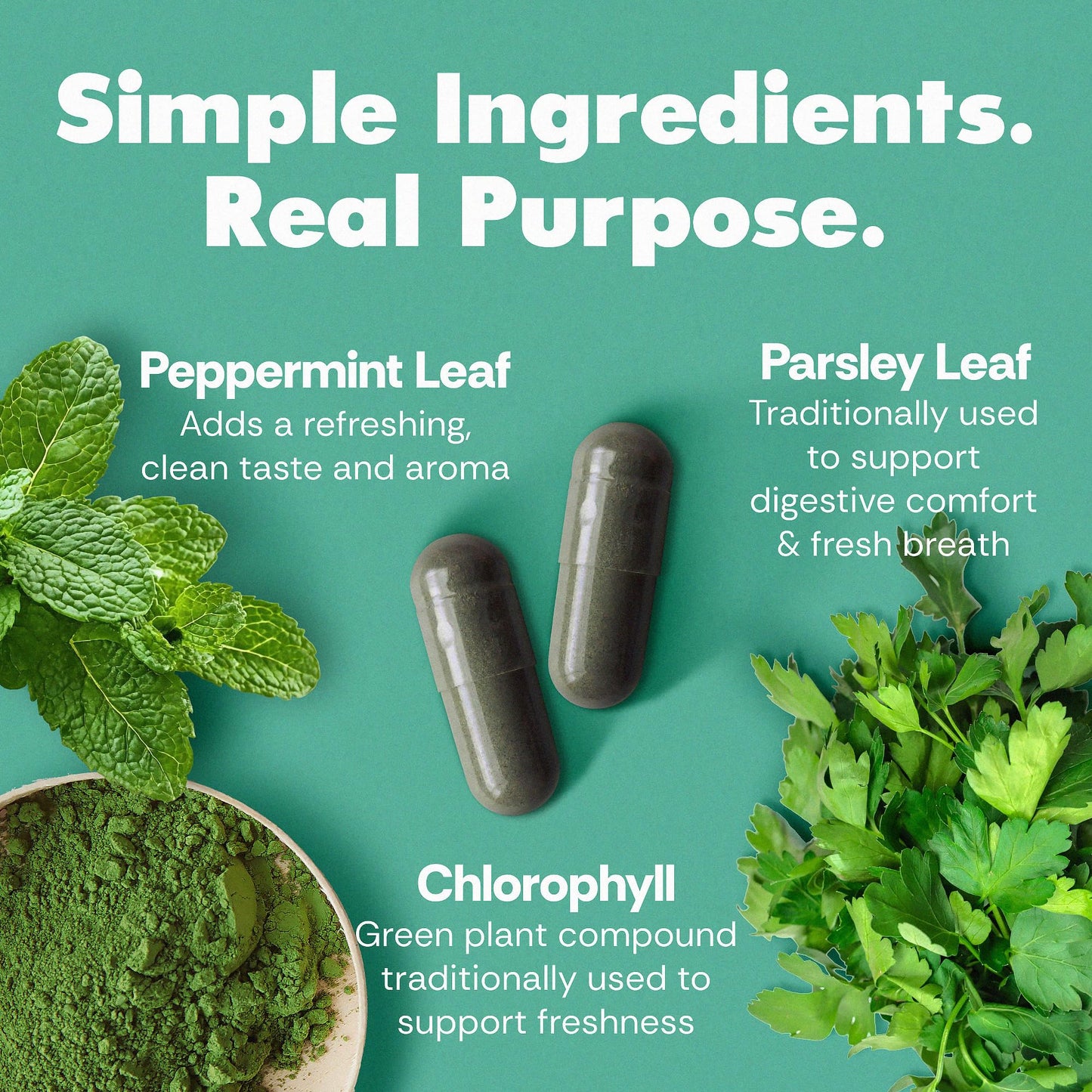 Her Fantasy Box | Body Magic | Chlorophyll Capsules - 30 Vegan Capsules for Detox, Digestion, Gut Health, Skin Support - PrimeBioHealth - canada supplements