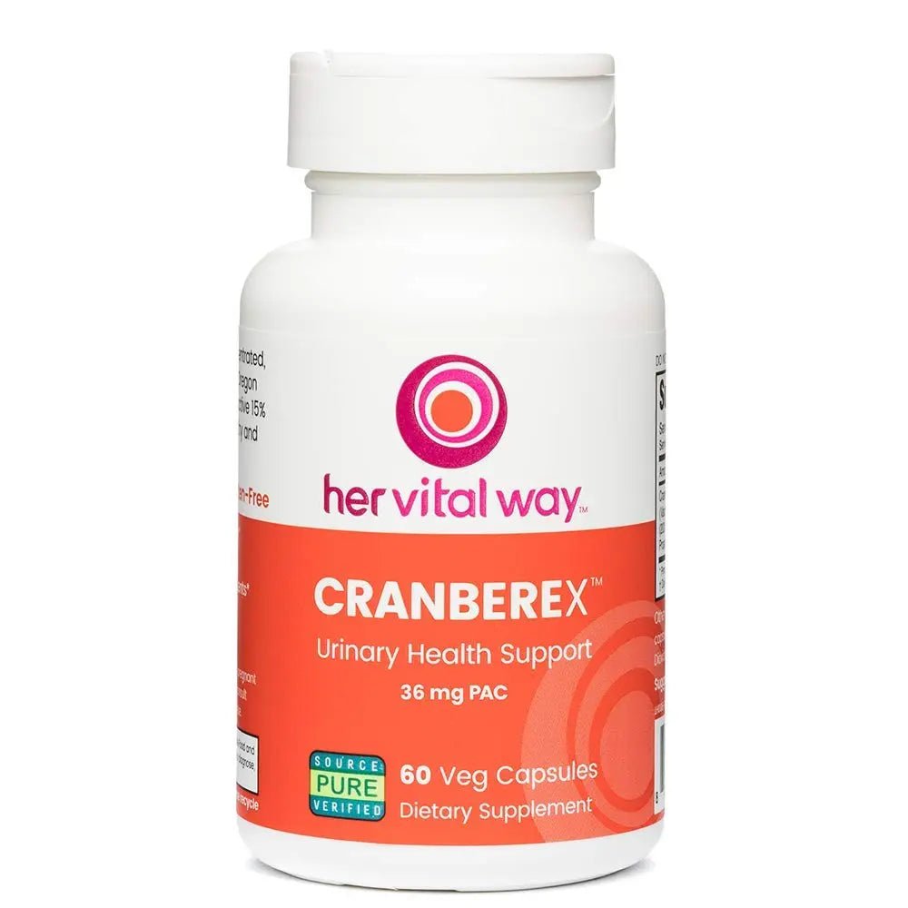 her vital way Cranberex - Cranberry Pills for Women and Men - Cranberry Supplement with 36mg PAC - Cranberry Extract Capsules for Urinary Tract Health and Kidney Care - 60 Veg Capsules - PrimeBioHealth - canada supplements