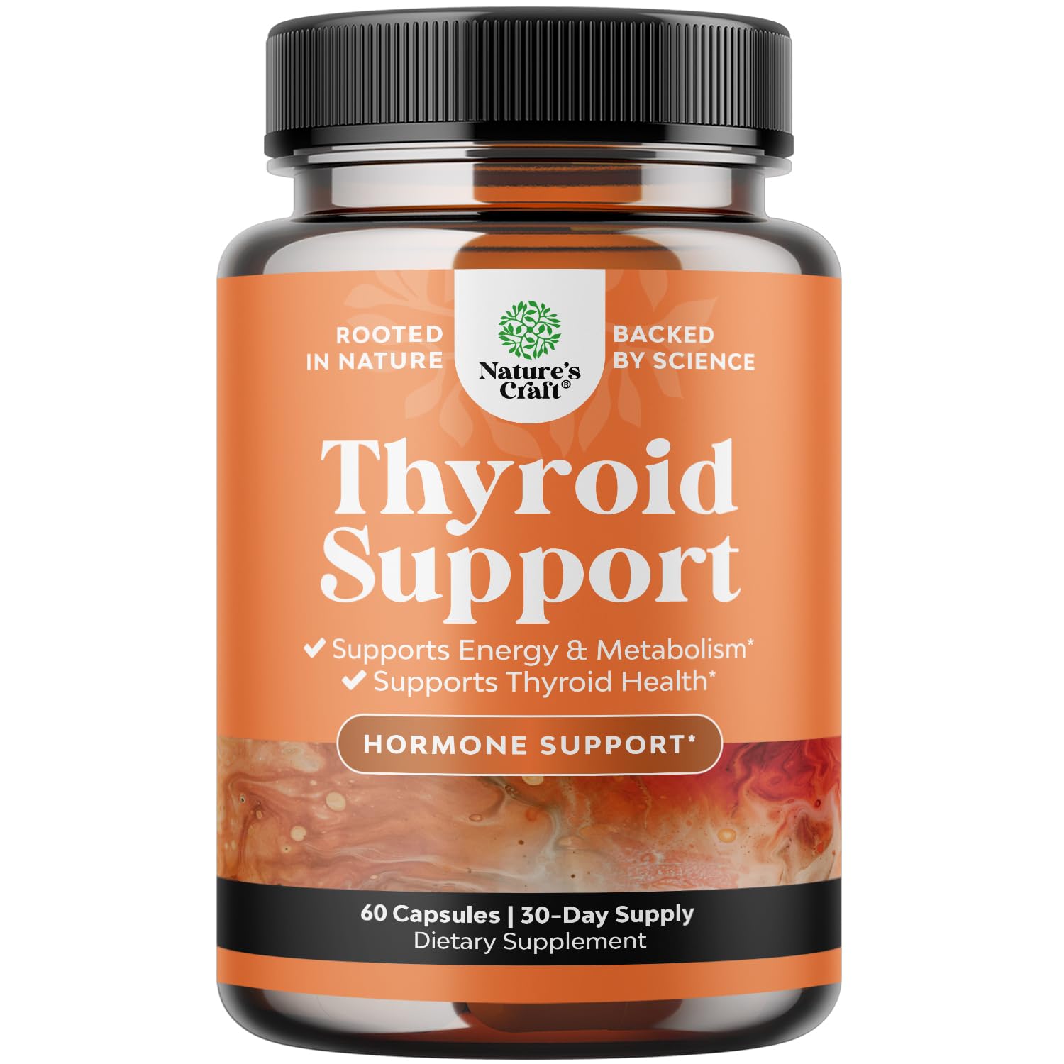 Herbal Thyroid Support Complex - Potent Kelp Iodine Supplement with L Tyrosine, Bladderwrack, Selenium & Pure Ashwagandha for Hormone Balance - PrimeBioHealth - canada supplements