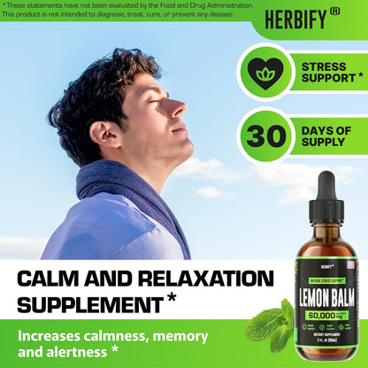 HERBIFY Bundle - Lions Mane Drops & Lemon Balm - Brain and Immune Support - PrimeBioHealth - canada supplements