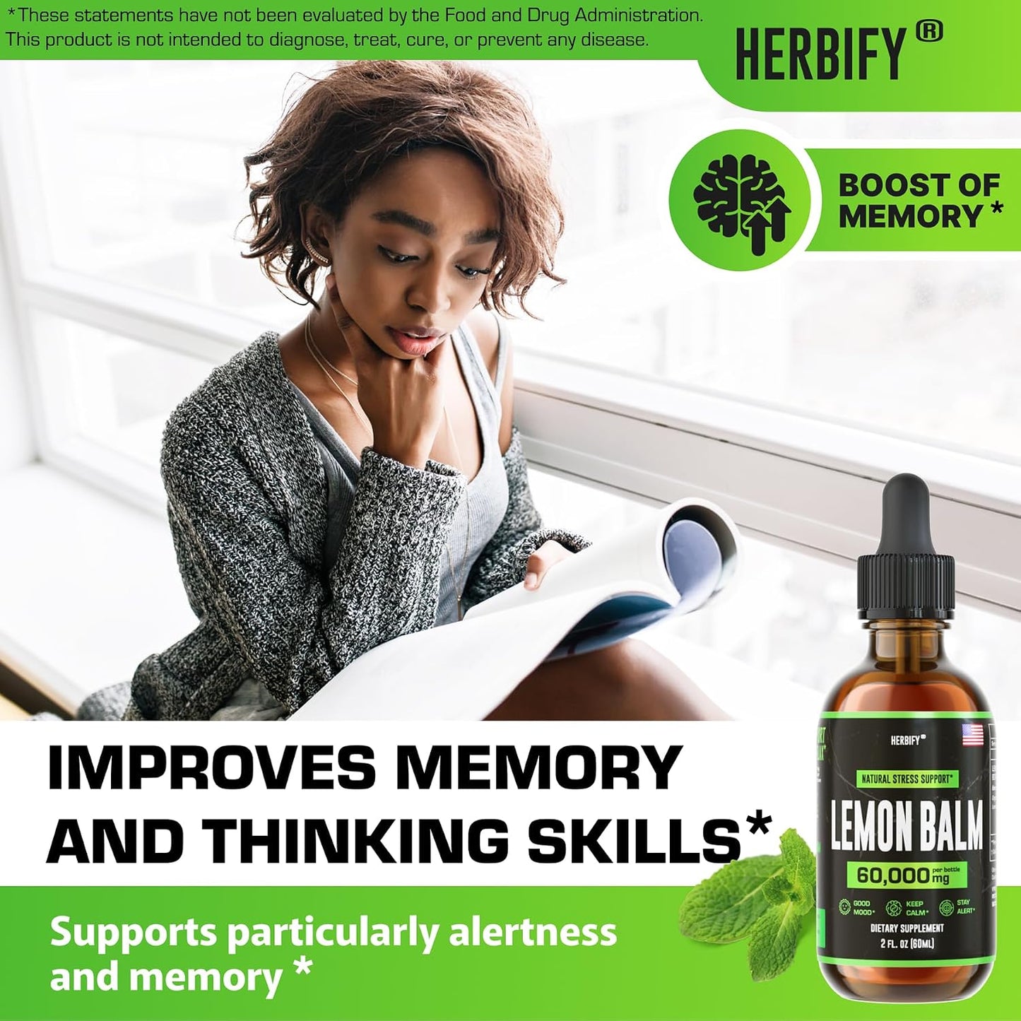 HERBIFY Bundle - Mullein Leaf Extract & Lemon Balm - Respiratory Support & Brain Support - PrimeBioHealth - canada supplements