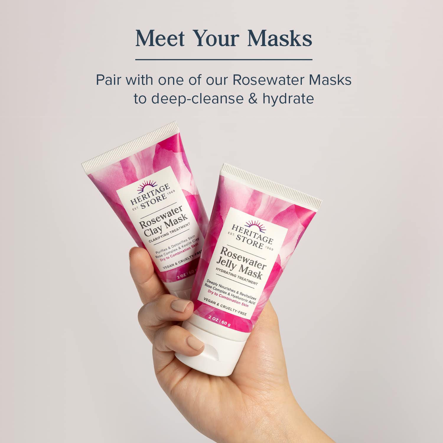 Heritage Store Rosewater Facial Toner with Hyaluronic Acid, Dry to Combination Skin Care, Hydrating Toner Refines Pores & Minimizes the Appearance of Fine Lines & Wrinkles, Alcohol Freeǂ, Vegan, 8oz - PrimeBioHealth - canada supplements