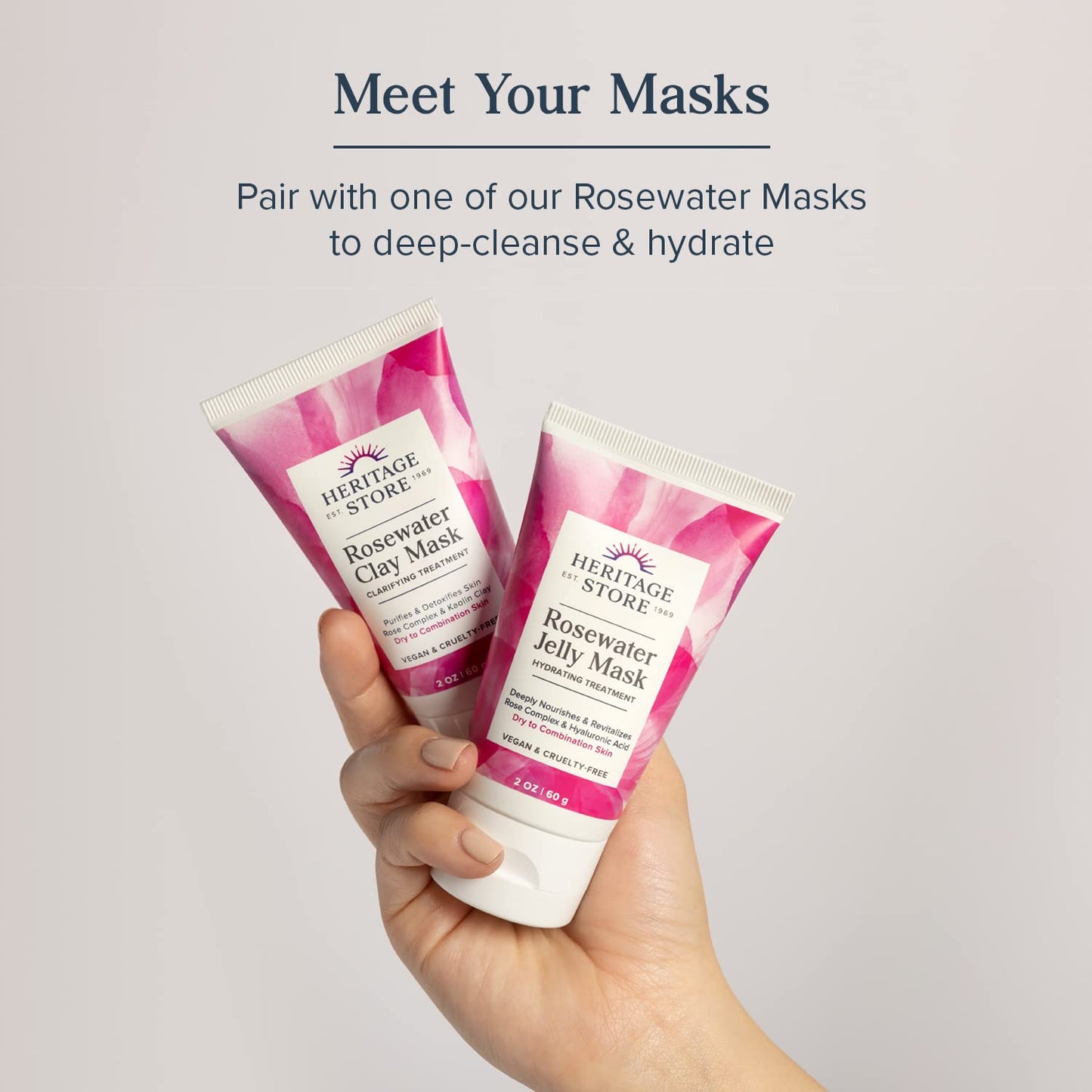 Heritage Store Rosewater Facial Toner with Hyaluronic Acid, Dry to Combination Skin Care, Hydrating Toner Refines Pores & Minimizes the Appearance of Fine Lines & Wrinkles, Alcohol Freeǂ, Vegan, 8oz - PrimeBioHealth - canada supplements
