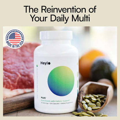 Heylo Multi+ Advanced Multivitamin Supplement – Boosts Energy, Enhances Immune Support, Provides Antioxidant Protection, Promotes Detoxification - PrimeBioHealth - canada supplements