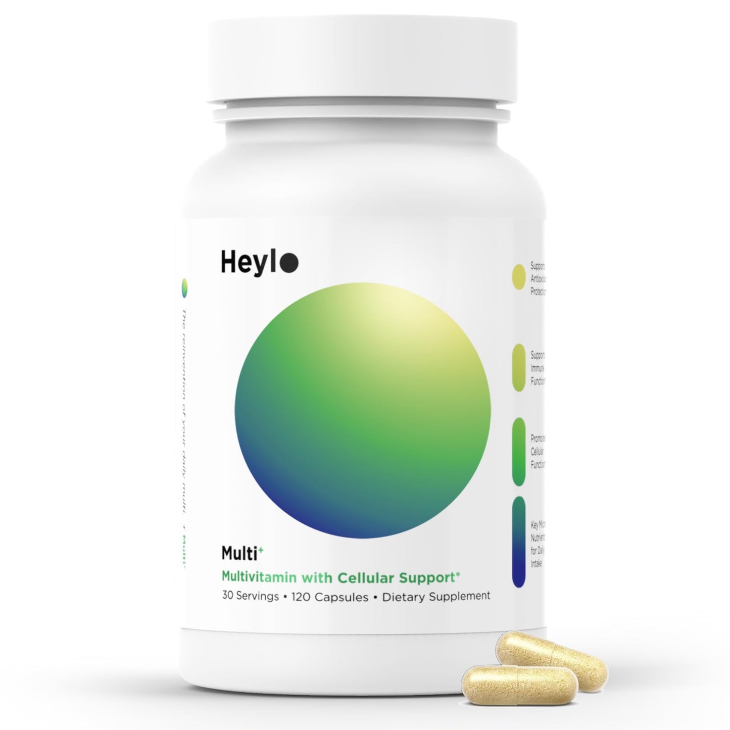 Heylo Multi+ Advanced Multivitamin Supplement – Boosts Energy, Enhances Immune Support, Provides Antioxidant Protection, Promotes Detoxification - PrimeBioHealth - canada supplements