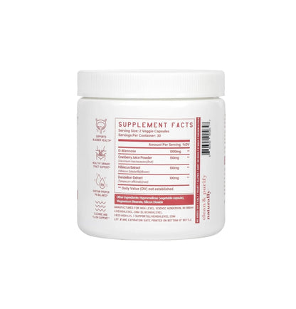 High Level D-Mannose 1000mg, Urinary Tract & Bladder Health Support, D Mannose Supplements for Women, Cranberry, Hibiscus & Dandelion, Utri Cleanse, 60 Capsules, Vegetarian, Gluten Free - PrimeBioHealth - canada supplements