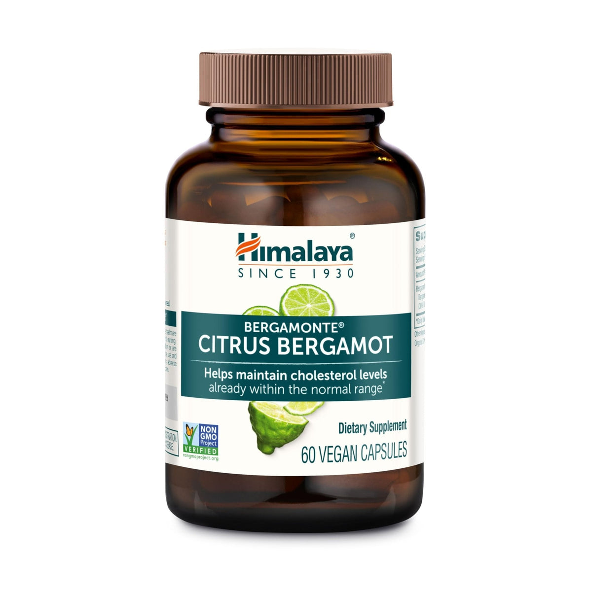 Himalaya Citrus Bergamot, Herbal Supplement for Daily Wellness, Vegan, Gluten Free, 500 mg Bergamonte® Extract, 60 Capsules - PrimeBioHealth - canada supplements