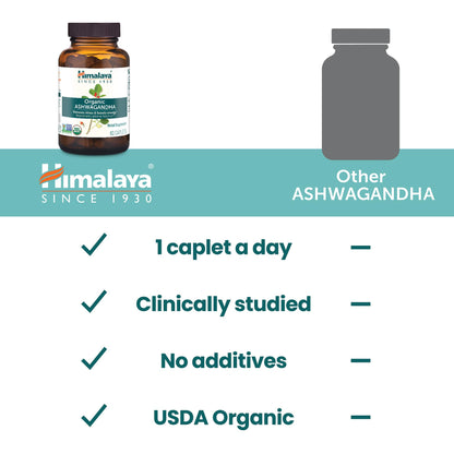 Himalaya Organic Ashwagandha Root, 2 Month Supply - Herbal Adrenal Support Supplements for Stress Relief and Energy Support - USDA Organic, Non-GMO, Vegan - PrimeBioHealth - canada supplements