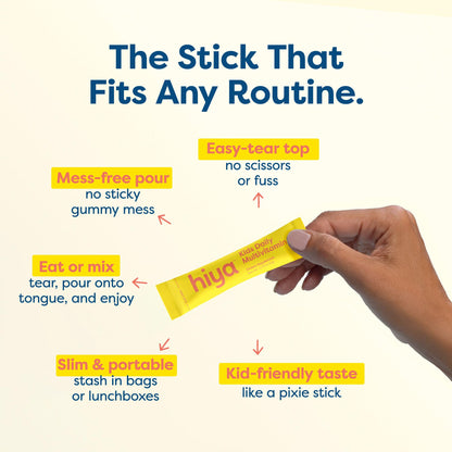 Hiya Kids Multivitamin – 15+ Essential Vitamins & Minerals with Fruits & Veggies for Ages 2+, Supports Growth, Development & Immune - PrimeBioHealth - canada supplements