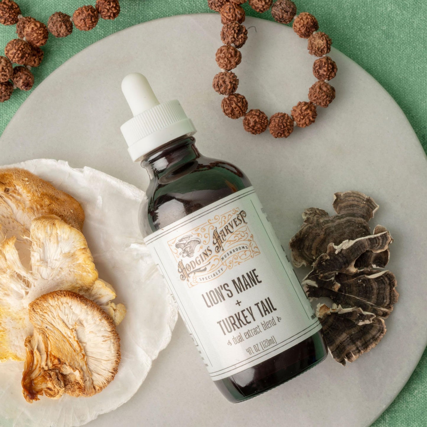Hodgins Harvest Organic Lion's Mane Fruiting Body Extract Tincture - Mushroom Supplement for Brain Health and Mental Focus - Dual Extract Formula - Extra Concentrated - 4 fl oz Bottle - PrimeBioHealth - canada supplements