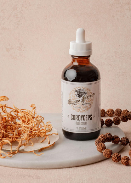 Hodgins Harvest Organic Lion's Mane Fruiting Body Extract Tincture - Mushroom Supplement for Brain Health and Mental Focus - Dual Extract Formula - Extra Concentrated - 4 fl oz Bottle - PrimeBioHealth - canada supplements