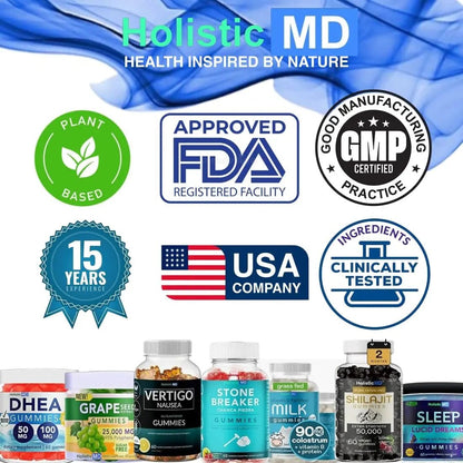 Holistic MD Stone Breaker Chanca Piedra 1,500mg Gummies Kidney Stones Cleanse Gallbladder Formula | Plus Cranberry Extract Might Help Urinary Tract Flush Impurities | Fast Absorption Sugar Free 60ct - PrimeBioHealth - canada supplements
