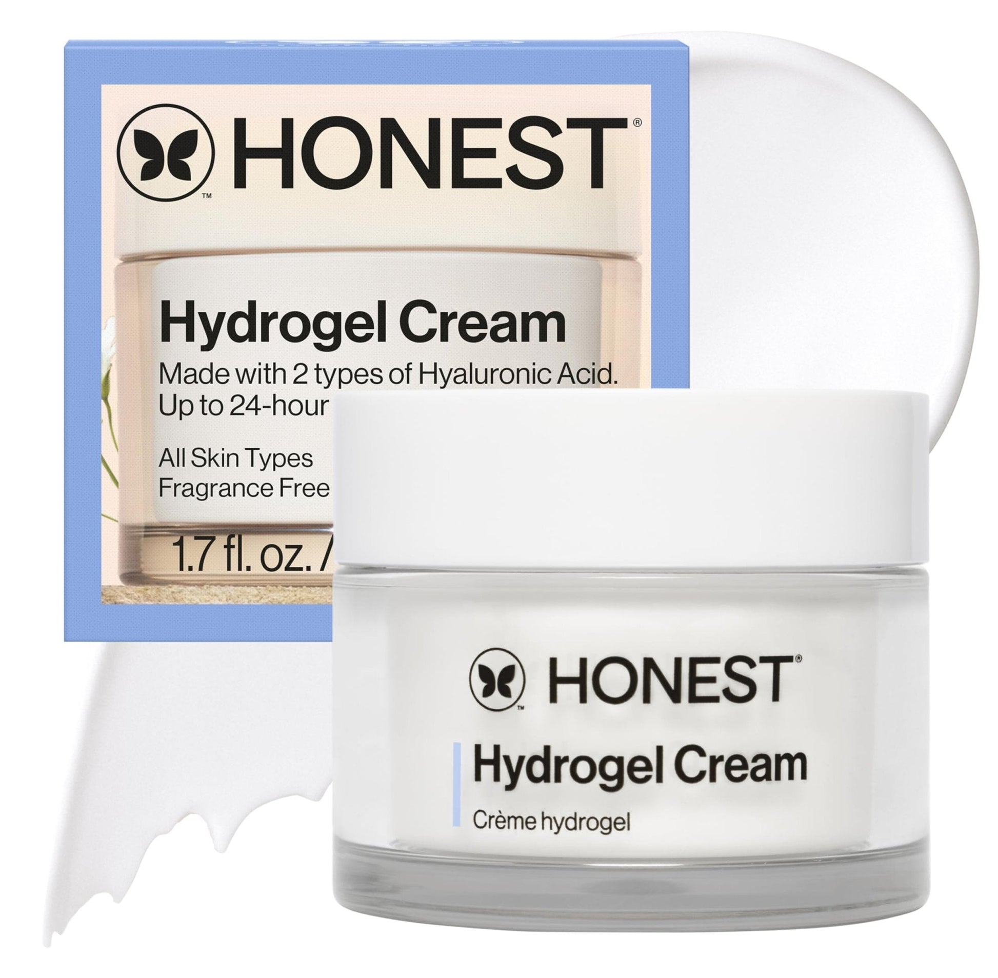 Honest Beauty Hydrogel Cream with Hyaluronic Acid, Lightweight Moisturizing Water, Gentle for Sensitive Skin - PrimeBioHealth - canada supplements