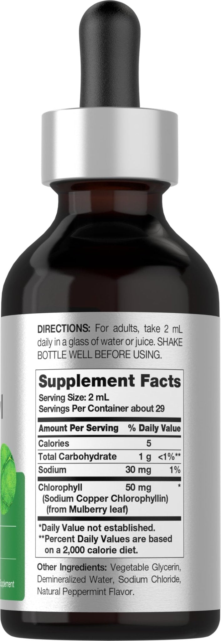 Horbäach Liquid Chlorophyll Drops | 2 oz | Vegan, Non-GMO, and Gluten Free Formula | Natural Peppermint Flavor - PrimeBioHealth - canada supplements