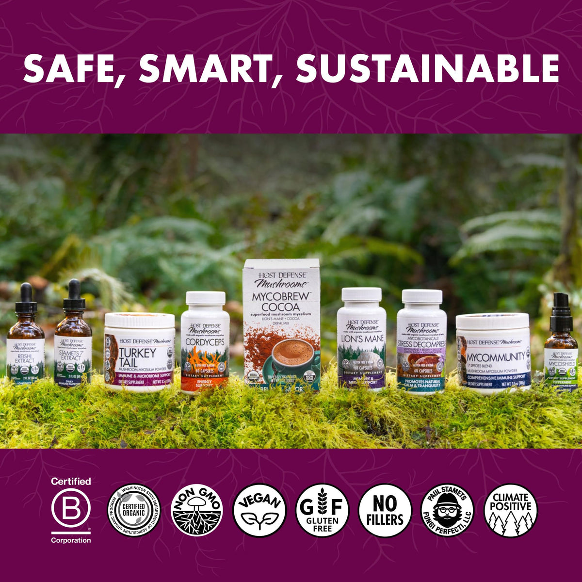 Host Defense Turkey Tail Capsules - Digestive Health & Immune Response Support Supplement - Mushroom Supplement for Gastrointestinal - PrimeBioHealth - canada supplements