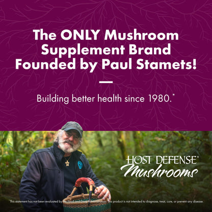 Host Defense Turkey Tail Capsules - Digestive Health & Immune Response Support Supplement - Mushroom Supplement for Gastrointestinal - PrimeBioHealth - canada supplements