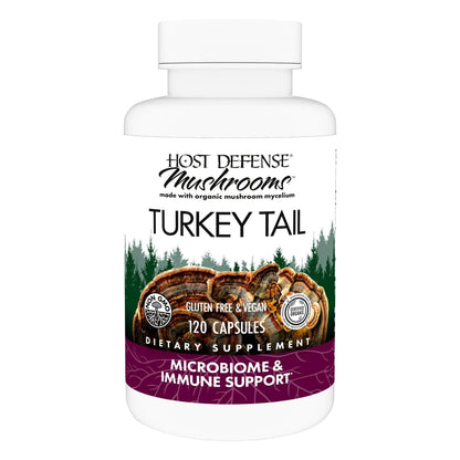Host Defense Turkey Tail Capsules - Digestive Health & Immune Response Support Supplement - Mushroom Supplement for Gastrointestinal - PrimeBioHealth - canada supplements