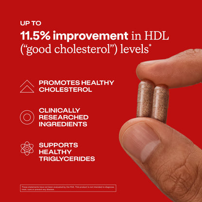 Humann Cholesterol Health Daily, Aged Black Garlic Extract & Citrus Bergamot, Cholesterol & Lipid Support Supplement, 60 Capsules - PrimeBioHealth - canada supplements