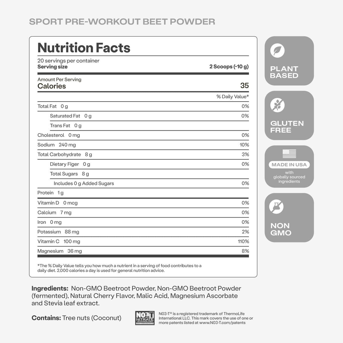 Humann SuperBeets Sport Endurance Pre Workout Powder, Nitric Oxide Supplement, NSF Certified, Stimulant & Caffeine Free, Made with Beet Root, - PrimeBioHealth - canada supplements