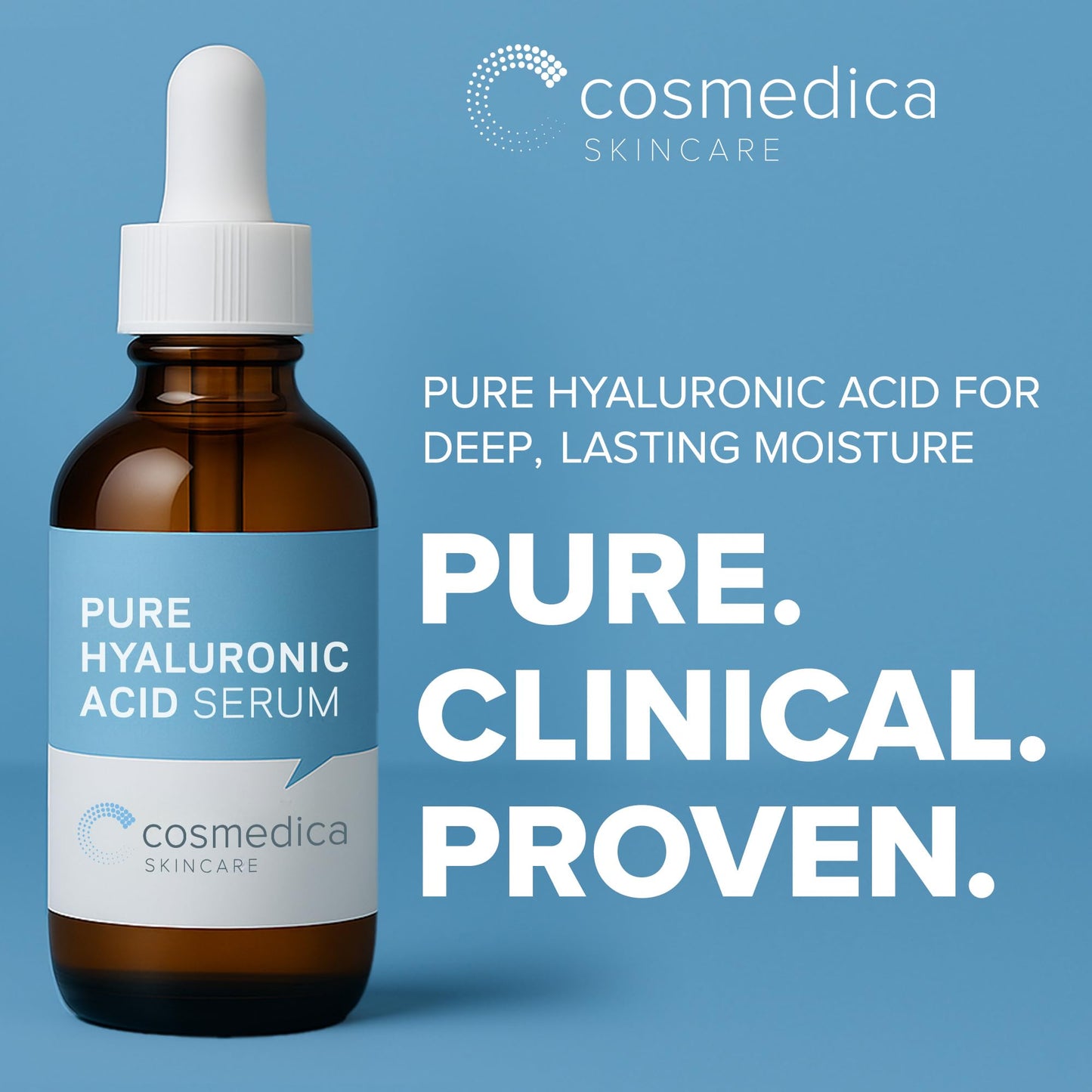 Hyaluronic Acid Serum for Skin 100% Pure Anti Aging Intense Hydration Moisture Non greasy Paraben free, Wrinkle Reducing and Brightening Serum (Pro Formula) 2oz - PrimeBioHealth - canada supplements
