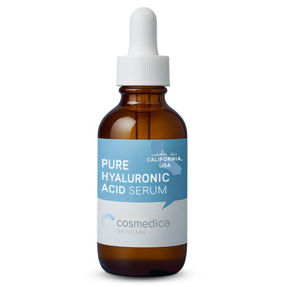 Hyaluronic Acid Serum for Skin 100% Pure Anti Aging Intense Hydration Moisture Non greasy Paraben free, Wrinkle Reducing and Brightening Serum (Pro Formula) 2oz - PrimeBioHealth - canada supplements