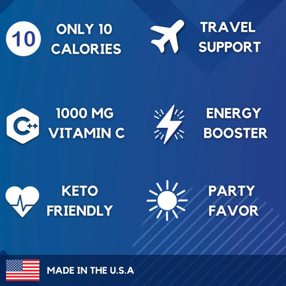 HydroMATE Electrolytes Powder Drink Mix Packets Hydration Accelerator Low Sugar Party Favors for Rapid Recovery Vitamin C Plu - PrimeBioHealth - canada supplements