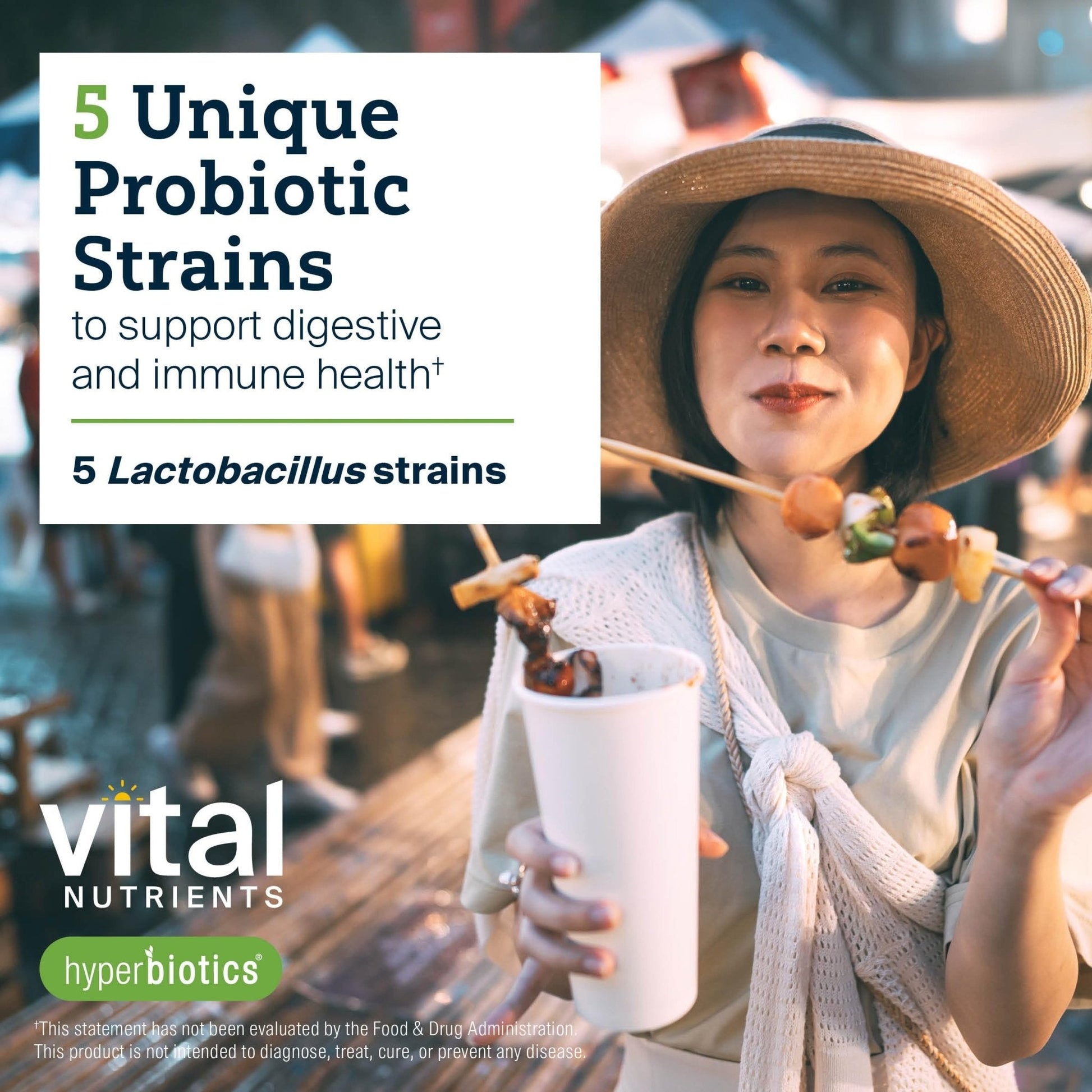 Hyperbiotics Vital Nutrients Prebiotic and Probiotic for Women and Men | 60 Billion CFU | Pre and Probiotics Supports Digestive Health, Constipation, Diarrhea, - PrimeBioHealth - canada supplements