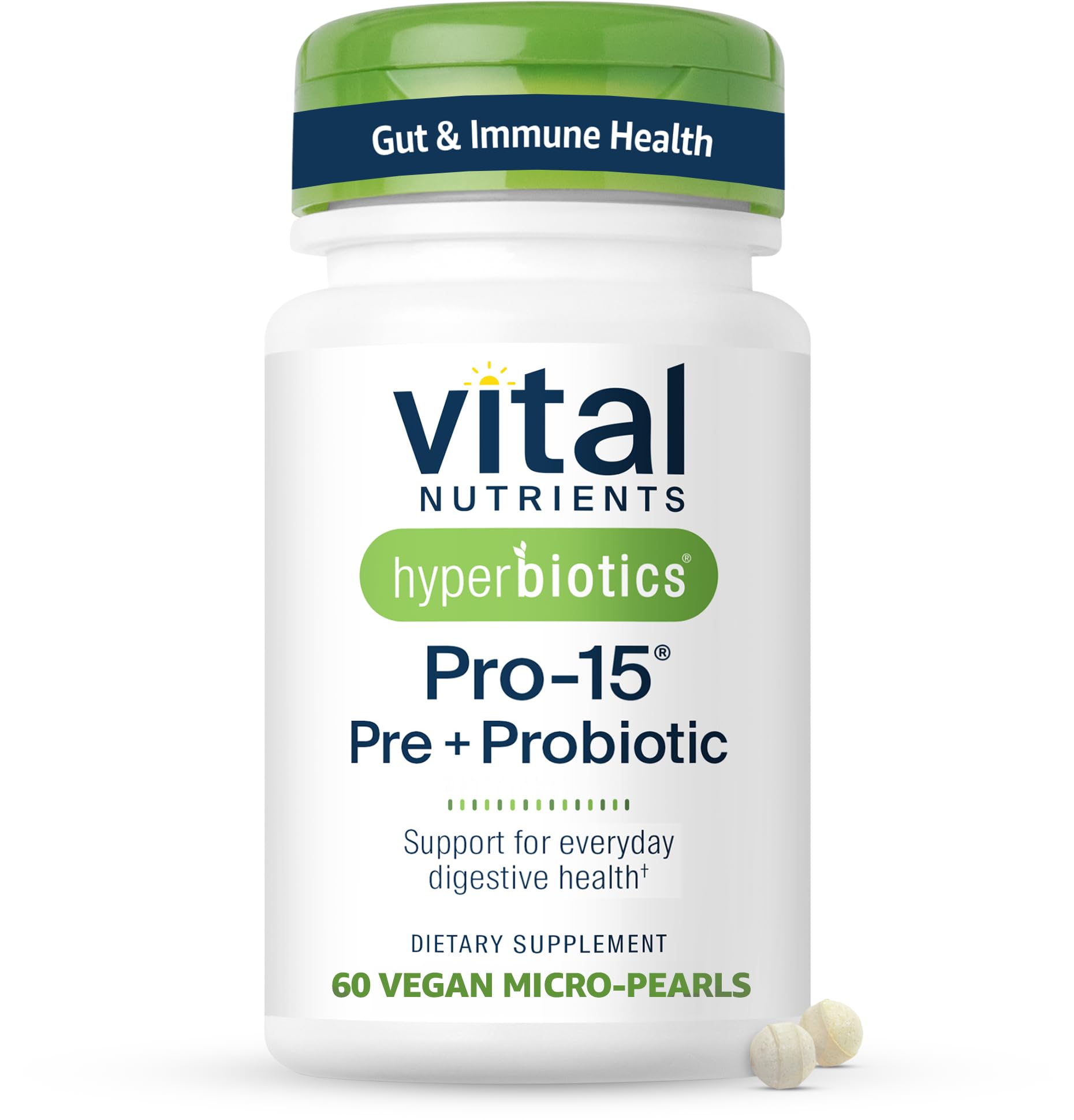 Hyperbiotics Vital Nutrients Pro-15 Prebiotics and Probiotics for Women and Men | 15 Science Backed Strains | Supports Occasional Constipation - PrimeBioHealth - canada supplements