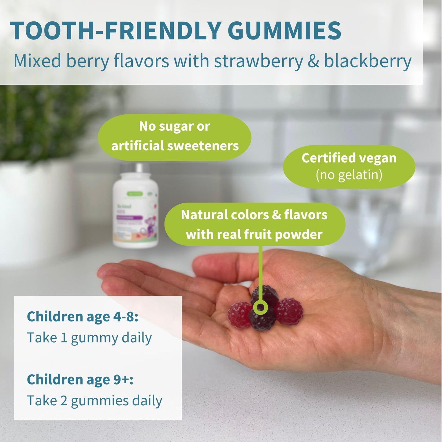 Igennus Methylated Kids Multivitamin Gummies, Clean Label & Third Party Tested, No Artificial Sweeteners or Flavors, Sugar Free, Age 4+, 90 Natural Berry Flavor - PrimeBioHealth - canada supplements