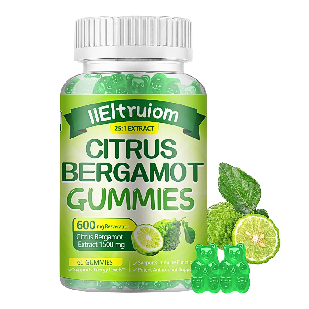 IIEltruiom Citrus Bergamot 1500mg, Citrus Bergamot Gummies for Healthy Cholesterol, Bergamot Supplements 25:1 Extract from Italy Bergamot, - PrimeBioHealth - canada supplements