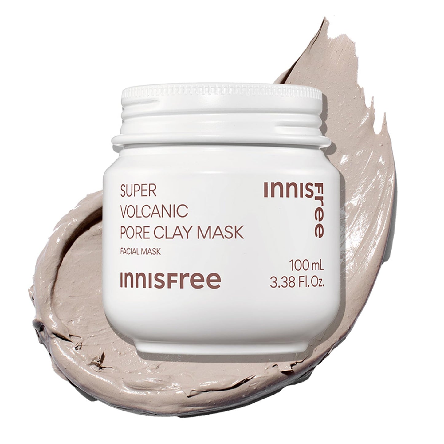 Innisfree Super Volcanic Clay Mask, Premium Korean Skincare with AHA and Natural Clusters for Deep Pore Detox, Gentle Exfoliation, Oil Control - PrimeBioHealth - canada supplements
