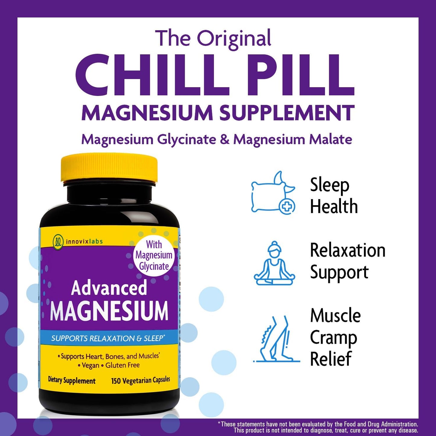 InnovixLabs Choline & Magnesium Bundle Choline Bitartrate 550mg (100 Capsules) Advanced Magnesium (150 Capsules). Supports Memory, Mood, Brain Health & Boost Cognitive.* - PrimeBioHealth - canada supplements