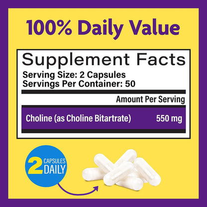 InnovixLabs Choline & Magnesium Bundle Choline Bitartrate 550mg (100 Capsules) Advanced Magnesium (150 Capsules). Supports Memory, Mood, Brain Health & Boost Cognitive.* - PrimeBioHealth - canada supplements