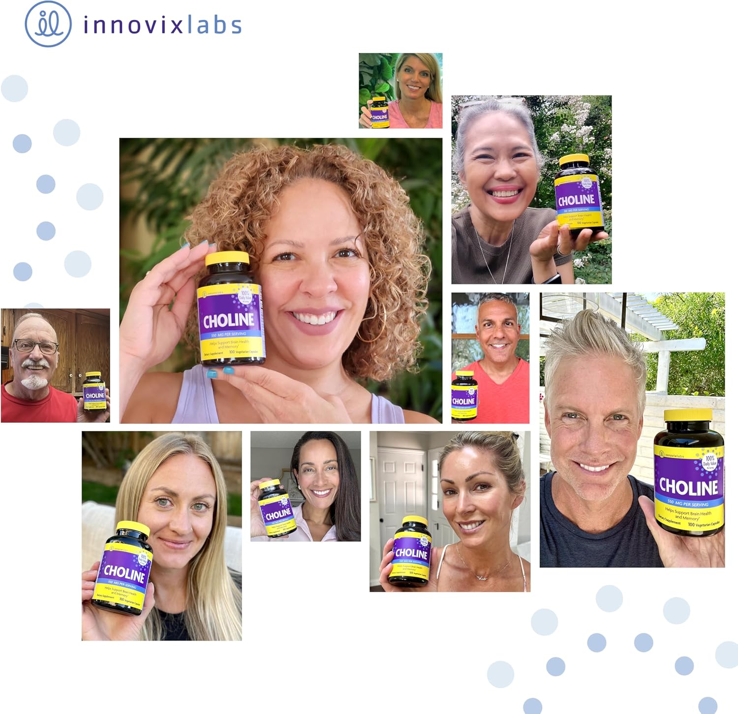 InnovixLabs Choline Supplement 550 mg, Pure Choline Bitartrate Brain Supplement for Memory and Focus, Supports Liver Function and Mental Clarity for Women and Men, Non-GMO, 50-Day Supply - PrimeBioHealth - canada supplements