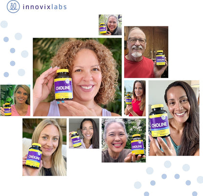 InnovixLabs Choline & Triple Omega-3 Bundle Choline Bitartrate 550mg (100 Capsules) Triple Strength Omega (200 Softgels). Supports Memory, Mood, Brain Health & Boost Cognitive.* - PrimeBioHealth - canada supplements