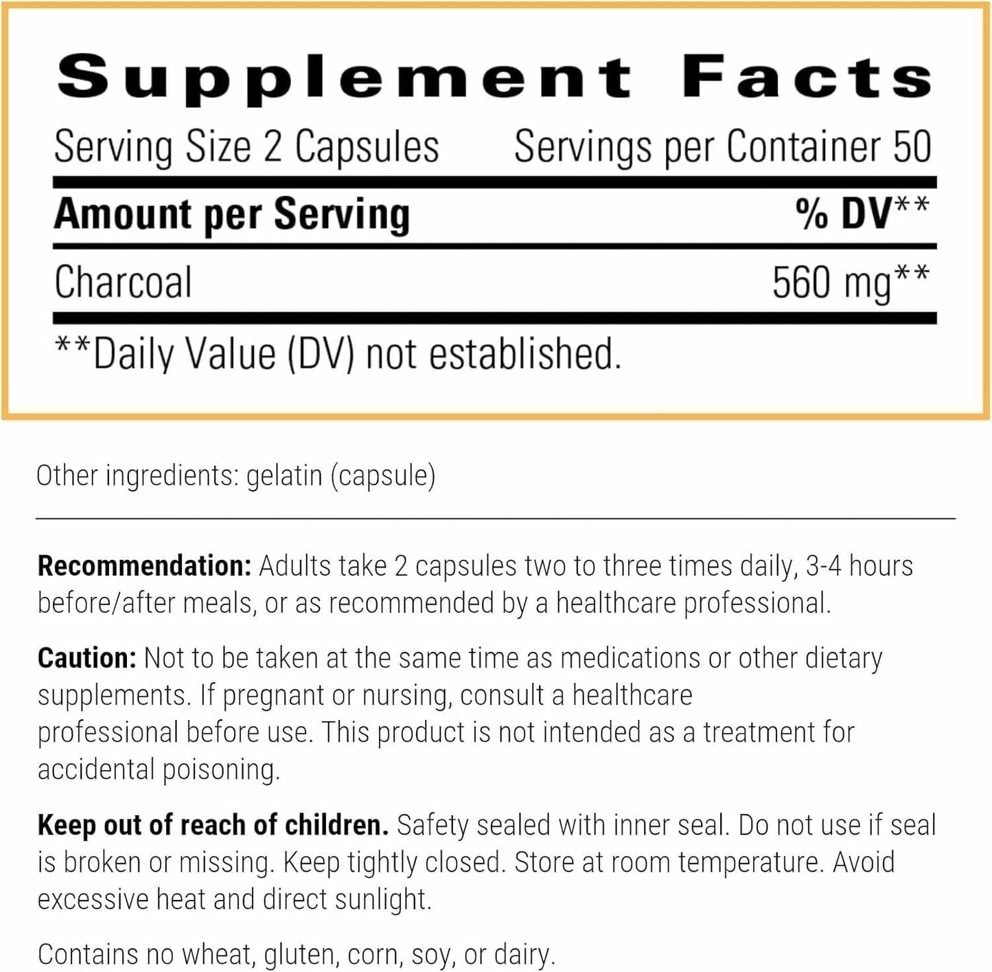 Integrative Therapeutics Activated Charcoal - Digestive & Gut Health Supplement - Effective Gastrointestinal Support - Gluten-Free & Dairy-Free - PrimeBioHealth - canada supplements