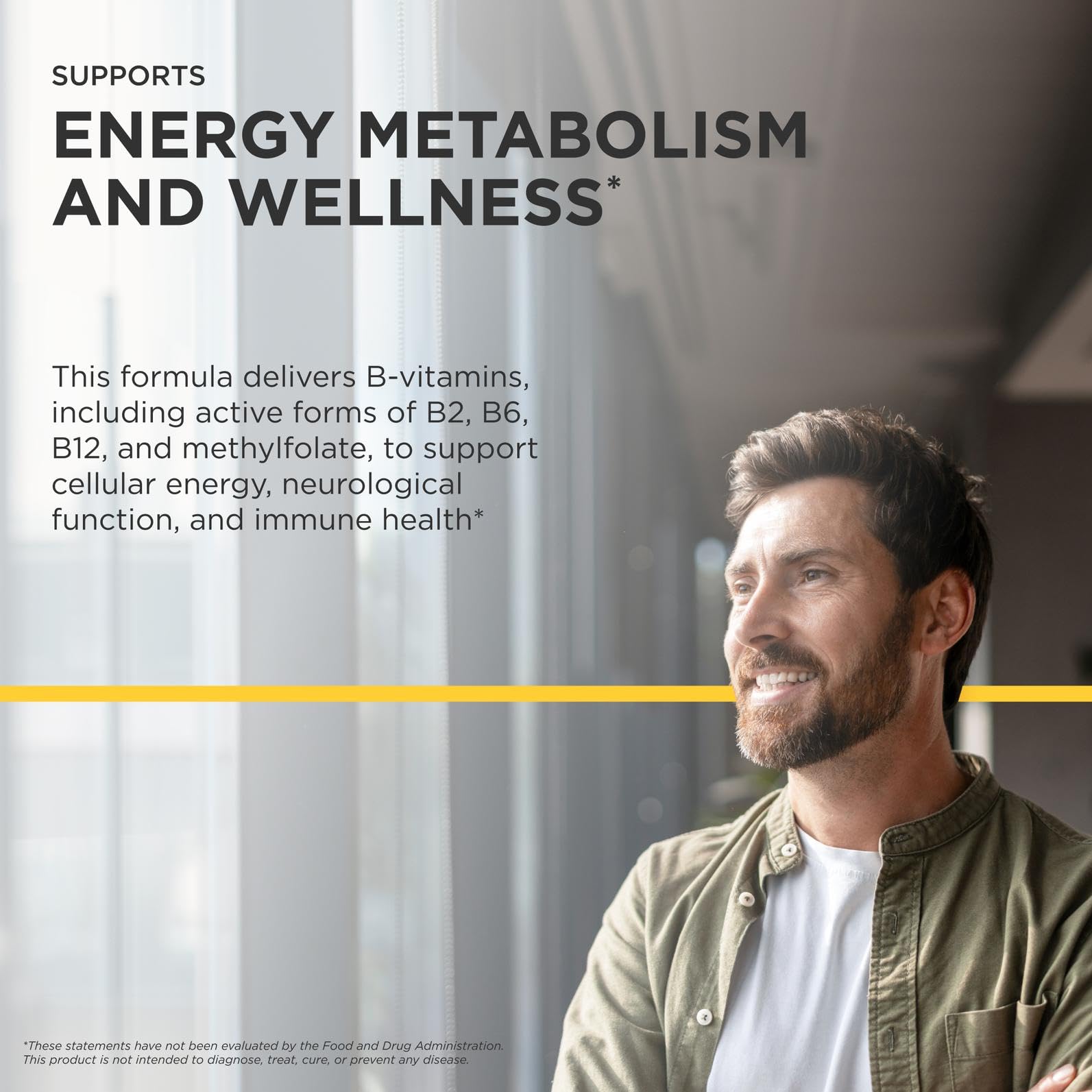 Integrative Therapeutics Active B-Complex - with Choline and Methylfolate - Cellular Energy, Immune Function & Heart Health Support with Vitamins B2, B6 & B12 - PrimeBioHealth - canada supplements