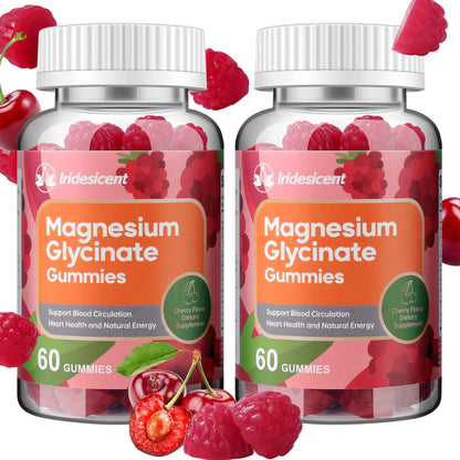 IRIDESICENT Magnesium Glycinate Gummies, Sugar Free Magnesium Supplement w/Ashwagandha, Zinc, Vegan Magnesium Glycinate Supplement for Adults - PrimeBioHealth - canada supplements
