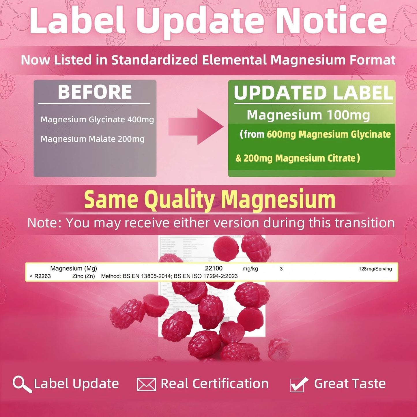 IRIDESICENT Magnesium Glycinate Gummies, Sugar Free Magnesium Supplement w/Ashwagandha, Zinc, Vegan Magnesium Glycinate Supplement for Adults - PrimeBioHealth - canada supplements