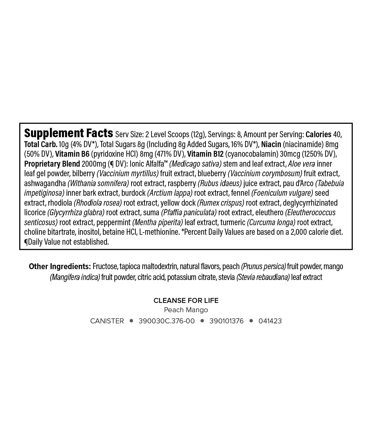 Isagenix Cleanse for Life - Powder Supplement for Cleanse Drink with No Laxatives or Diuretics - Support Metabolism with Vitamin B12 & Niacin - PrimeBioHealth - canada supplements