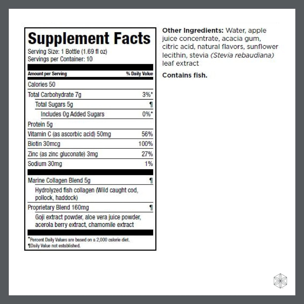 Isagenix Collagen Elixir - Drink with Marine Collagen Peptides - Support a Youthful Appearance with Vitamin C, Zinc & Biotin - 10 Bottles (1 Box) - PrimeBioHealth - canada supplements
