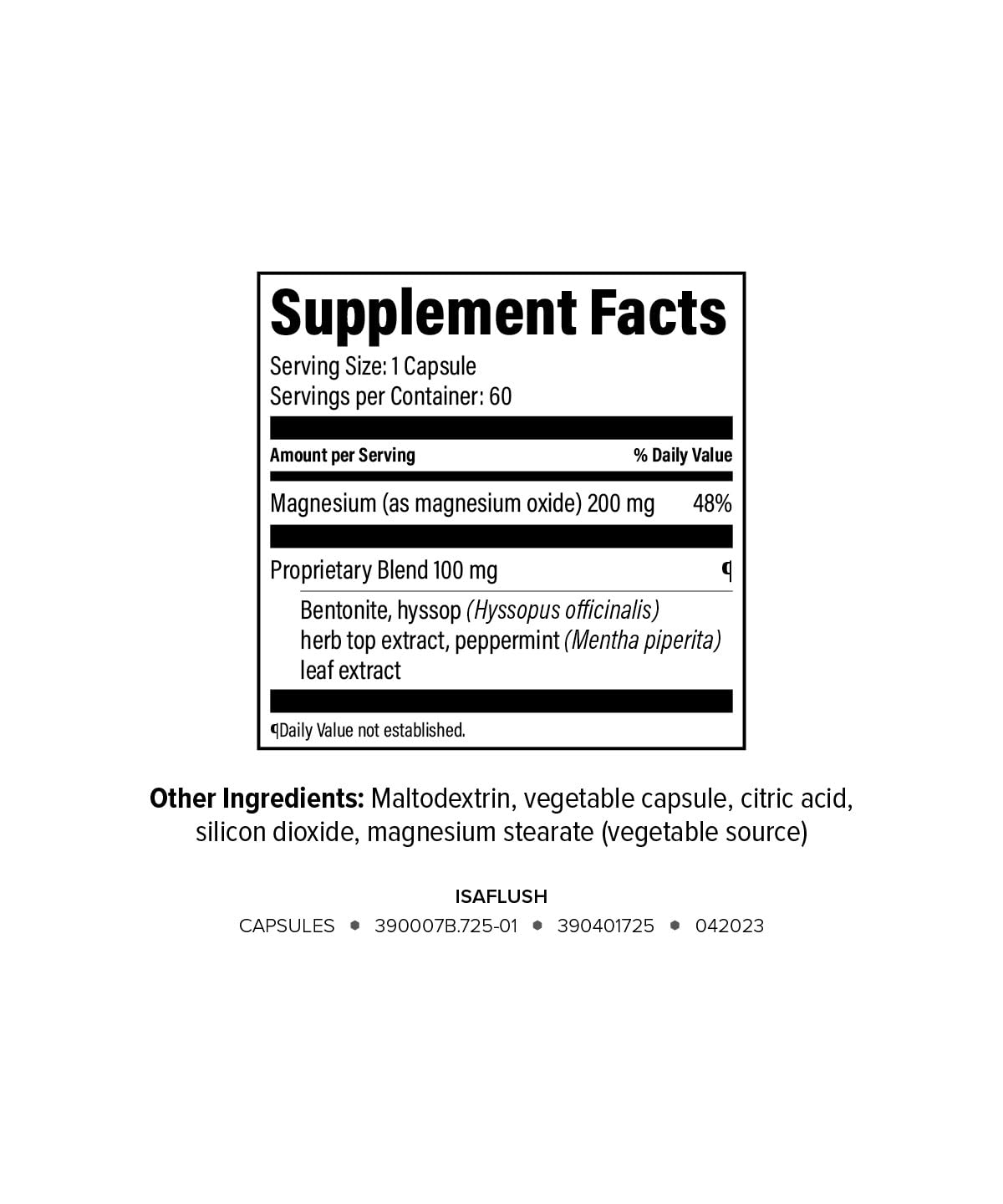 Isagenix IsaFlush - Gentle Digestive Support with Balanced Minerals Encouraging Regularity - No Harsh Laxatives - 60 Capsules - PrimeBioHealth - canada supplements