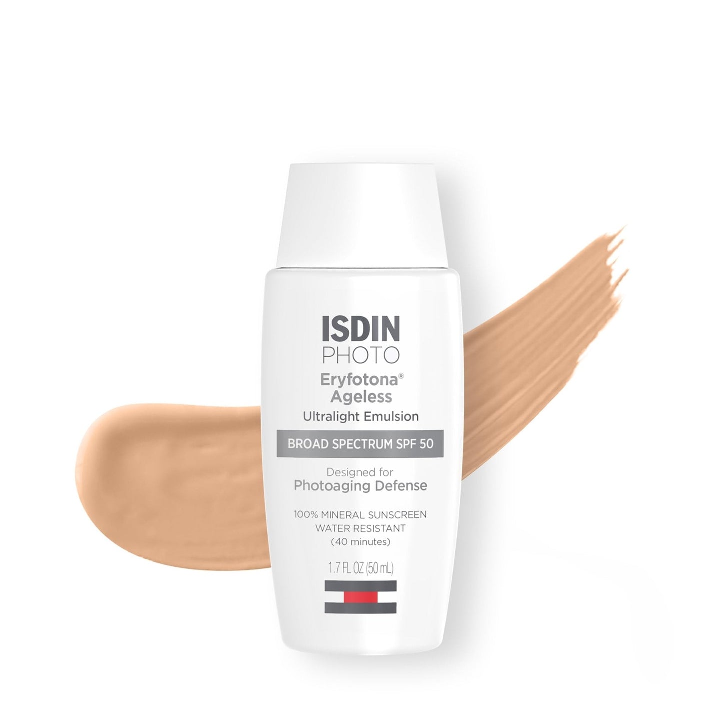 ISDIN Eryfotona Ageless SPF 50 (1.7 Fl Oz) | Tinted Mineral Sunscreen for Face with Zinc Oxide | Anti-Aging Sunscreen with DNA Repairsomes & Vitamin E - PrimeBioHealth - canada supplements