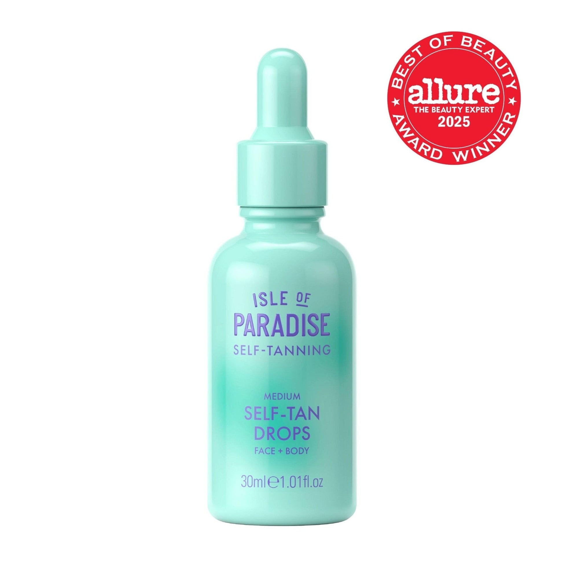 Isle of Paradise Self Tanning Face & Body Drops- Medium, Self Tanner Drops for a Natural Bronze, Long-lasting Tan - PrimeBioHealth - canada supplements