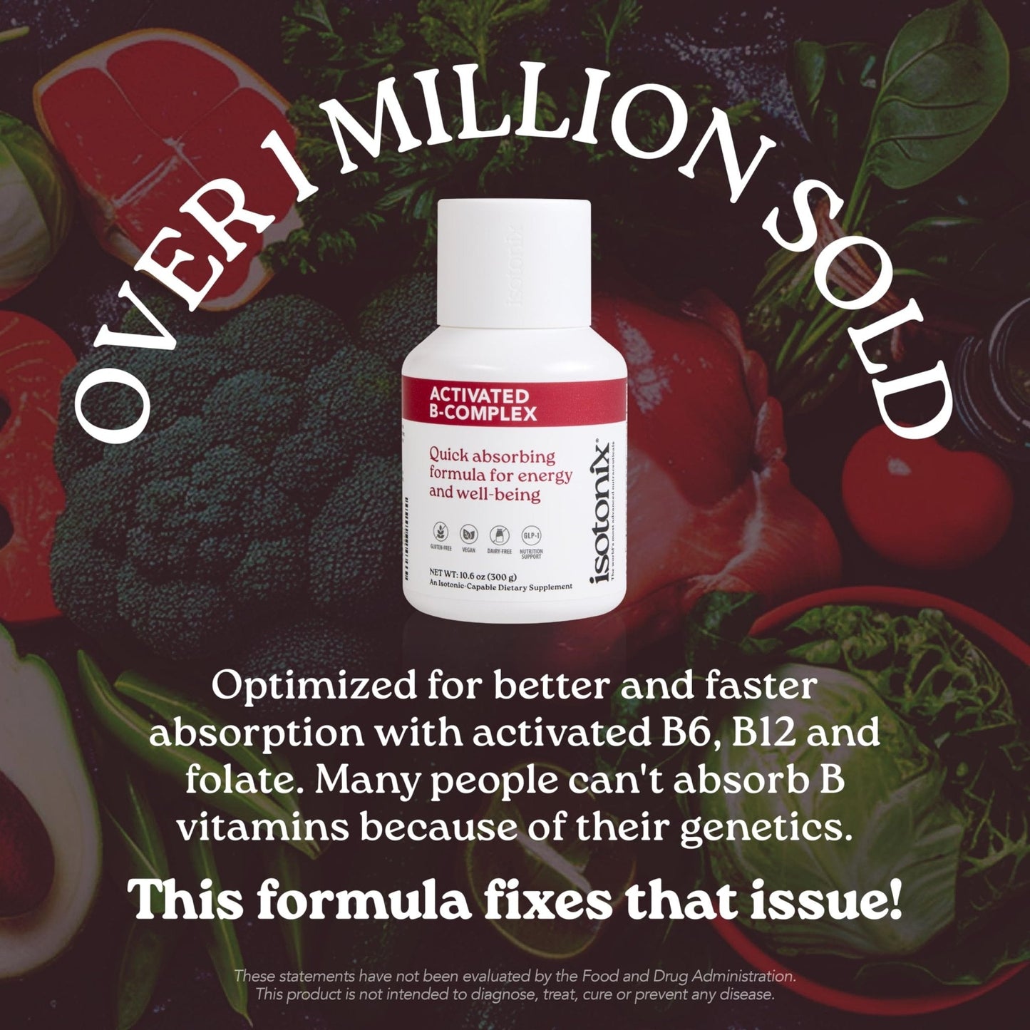 Isotonix Activated B Complex – Vegan B Vitamin Supplement for Energy, Stress Relief, and Nervous System Health – Isotonic Drinkable Formula – 90 Servings - PrimeBioHealth - canada supplements