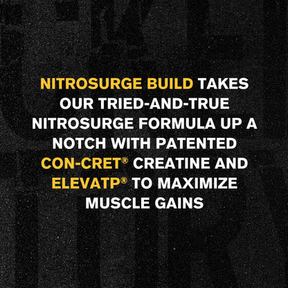 Jacked Factory Nitrosurge Build Pre Workout with Creatine for Muscle Building - Con Cret Creatine Powder & elevATP for Intense Energy, Powerful Pump - PrimeBioHealth - canada supplements