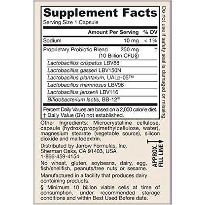 Jarrow Formulas Fem-Dophilus Advanced Vaginal & Digestive Probiotics 10 Billion CFU with 6 Science Backed Strains, for Vaginal, Urinary Tract - PrimeBioHealth - canada supplements