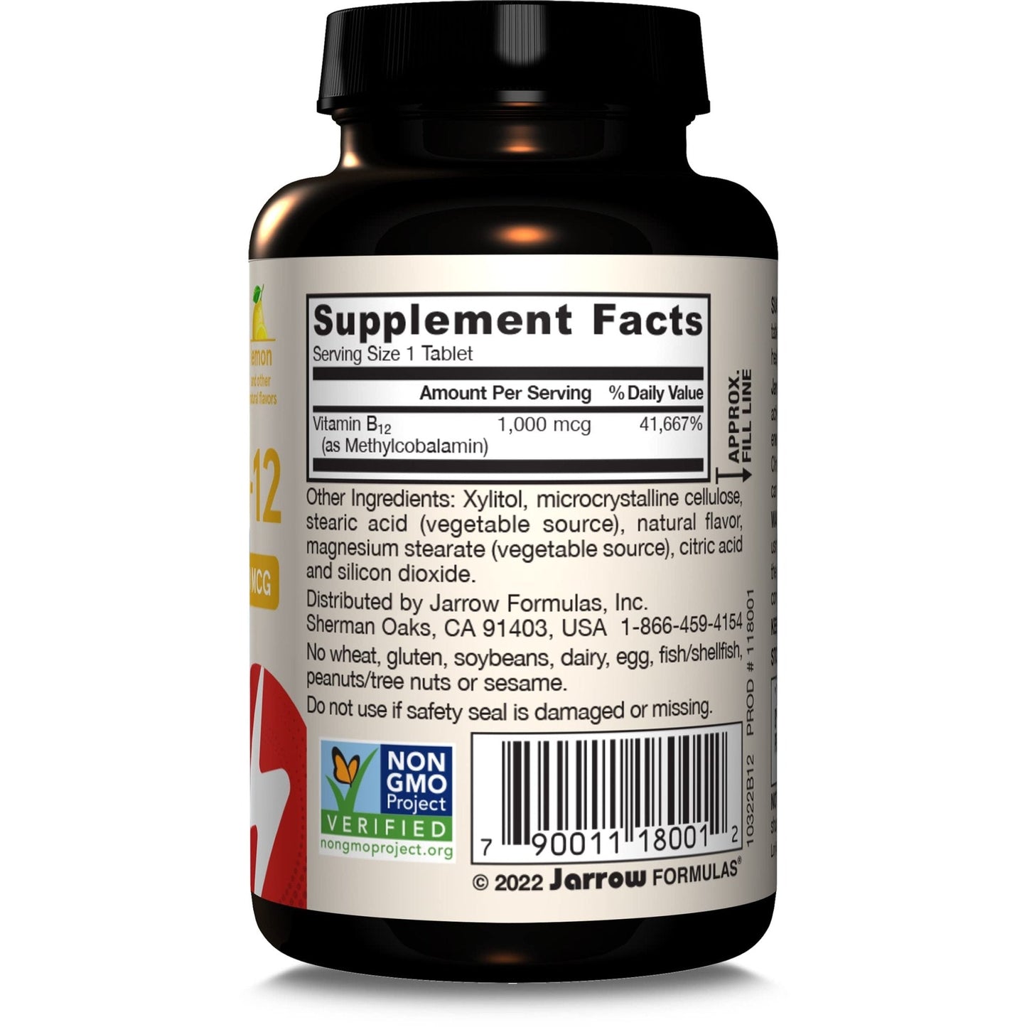 Jarrow Formulas Methyl Vitamin B-12 1000 mcg, 100 Chewable Tablets, Lemon Flavored- Bioactive B12 Vitamin - Supports Cellular Energy Production - PrimeBioHealth - canada supplements