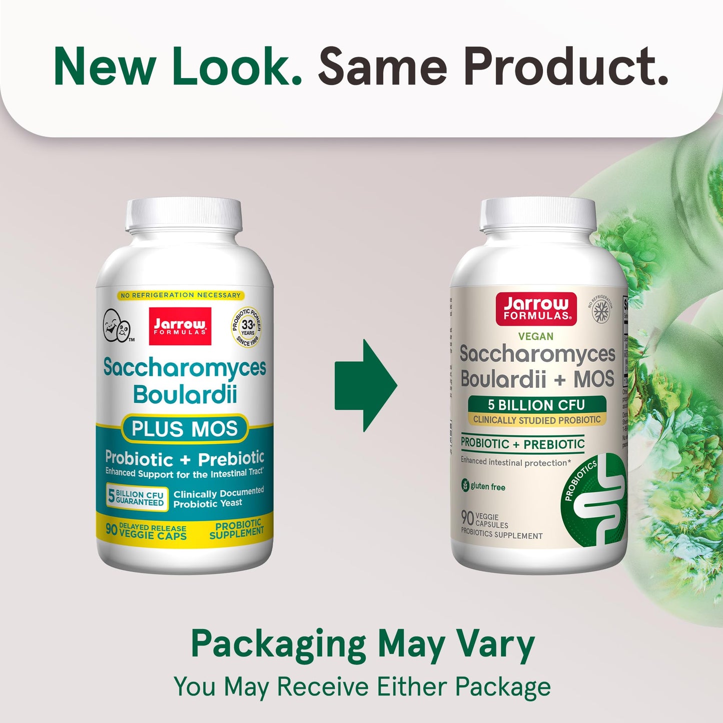 Jarrow Formulas Saccharomyces Boulardii + MOS Probiotics for Digestive Health and Intestinal Tract Support - 5 Billion CFU Per Serving - 90 Delayed Release Caps - PrimeBioHealth - canada supplements