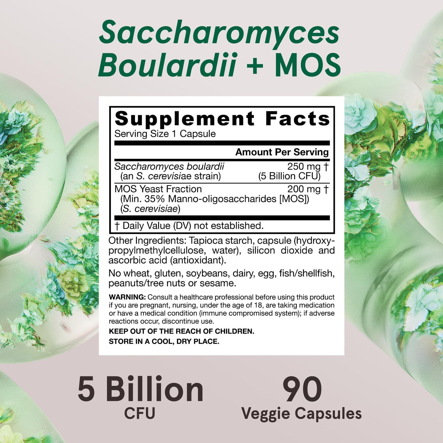 Jarrow Formulas Saccharomyces Boulardii + MOS Probiotics for Digestive Health and Intestinal Tract Support - 5 Billion CFU Per Serving - 90 Delayed Release Caps - PrimeBioHealth - canada supplements